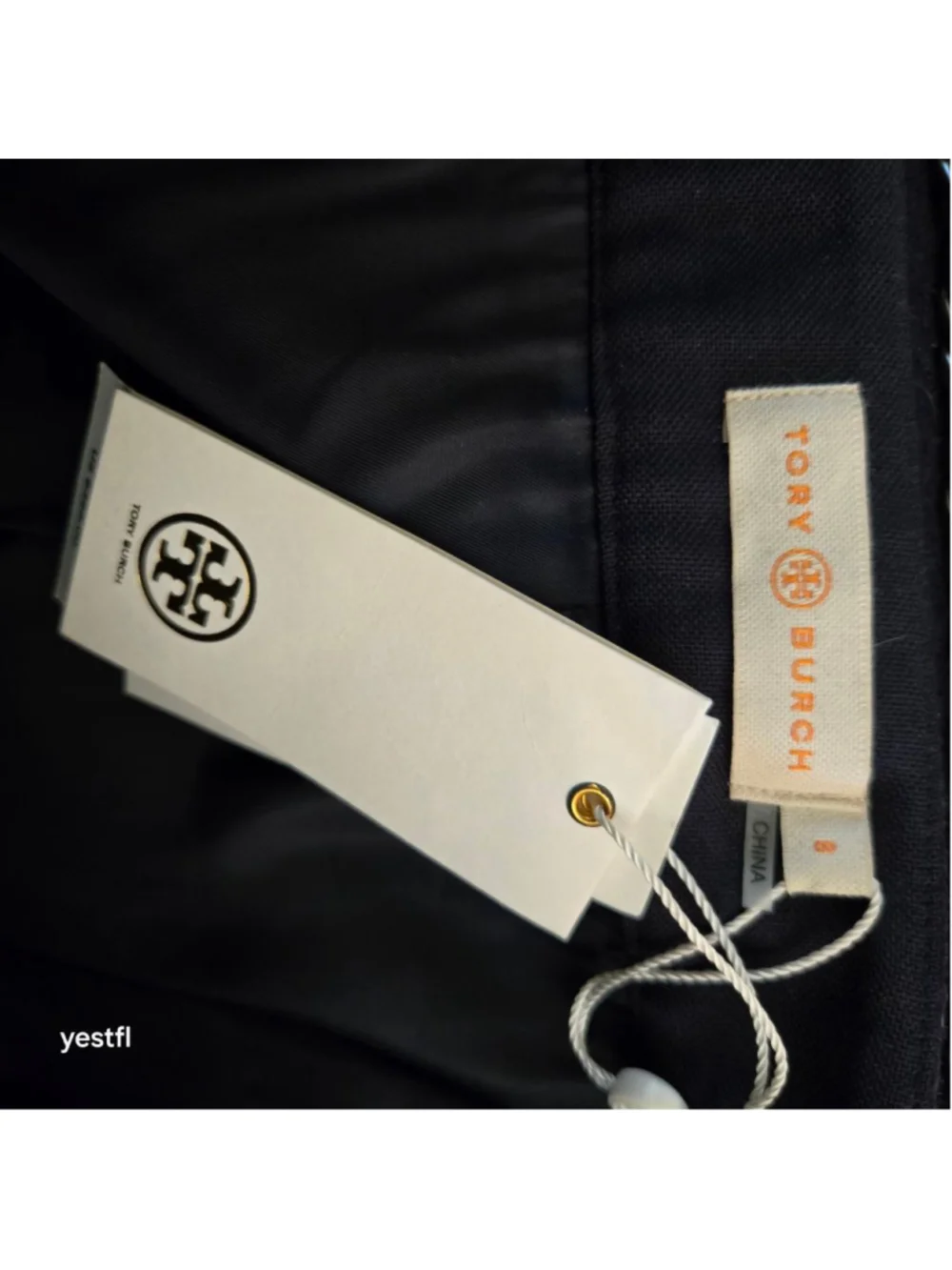 Nwt Tory Burch Brenda Navy Chain Trim Wrap Mini Skirt Size 8
